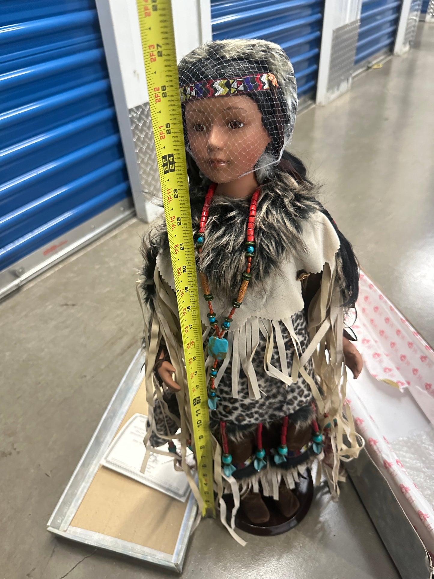 2 American Indian Dolls Porcelain “Midnight” And “South Wind”