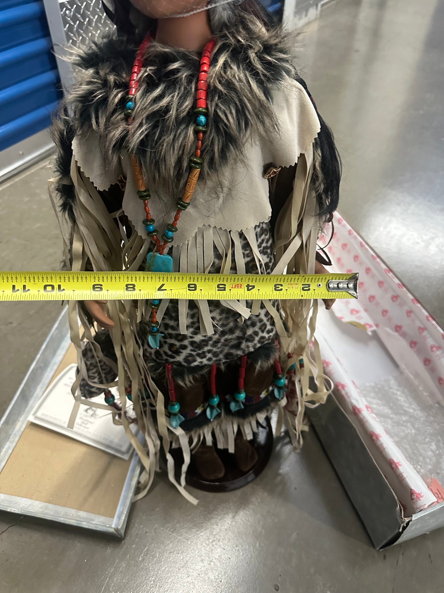 2 American Indian Dolls Porcelain “Midnight” And “South Wind”